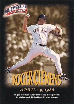 1997-98 Fleer Million Dollar Moments #12 Roger Clemens Front