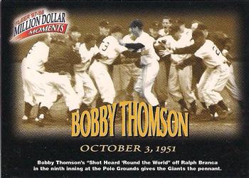 1997-98 Fleer Million Dollar Moments #19 Bobby Thomson Front
