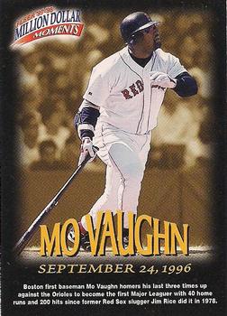 1997-98 Fleer Million Dollar Moments #42 Mo Vaughn Front