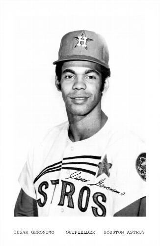 1971 Houston Astros Photocards #NNO Cesar Geronimo Front