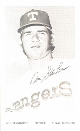 1972 Texas Rangers Photocards #NNO Don Stanhouse Front