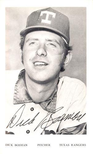 1972 Texas Rangers Photocards #NNO Dick Bosman Front