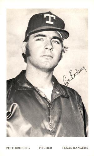 1972 Texas Rangers Photocards #NNO Pete Broberg Front