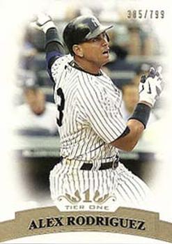 2011 Topps Tier One #13 Alex Rodriguez Front