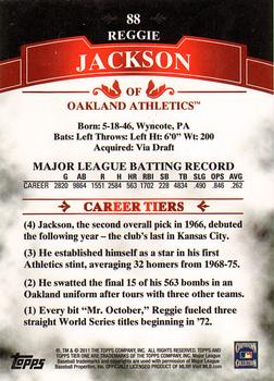 2011 Topps Tier One #88 Reggie Jackson Back