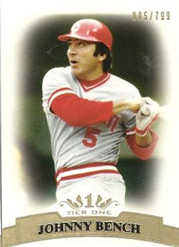 2011 Topps Tier One #55 Johnny Bench Front