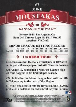 2011 Topps Tier One - Black #67 Mike Moustakas Back
