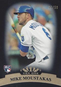 2011 Topps Tier One - Black #67 Mike Moustakas Front