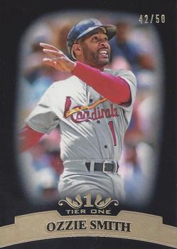 2011 Topps Tier One - Black #71 Ozzie Smith Front