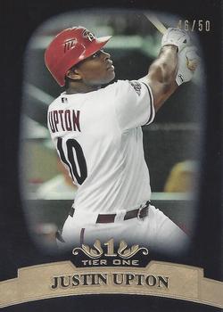 2011 Topps Tier One - Black #74 Justin Upton Front