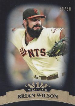 2011 Topps Tier One - Black #76 Brian Wilson Front