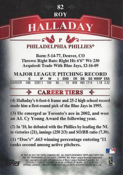 2011 Topps Tier One - Black #82 Roy Halladay Back
