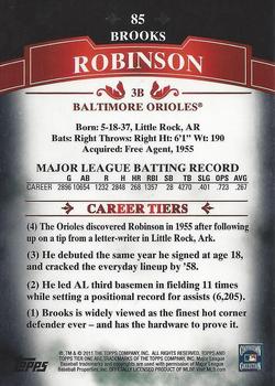 2011 Topps Tier One - Black #85 Brooks Robinson Back