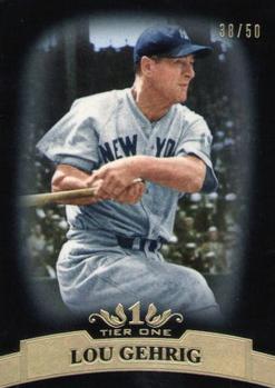 2011 Topps Tier One - Black #4 Lou Gehrig Front