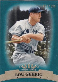 2011 Topps Tier One - Blue #4 Lou Gehrig Front
