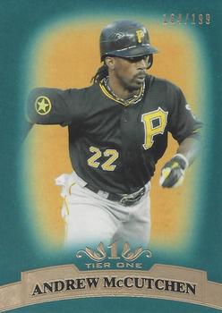 2011 Topps Tier One - Blue #87 Andrew McCutchen Front