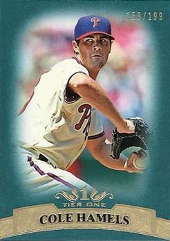 2011 Topps Tier One - Blue #52 Cole Hamels Front
