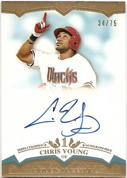 2011 Topps Tier One - Crowd Pleaser Autographs #CP-CY Chris Young Front