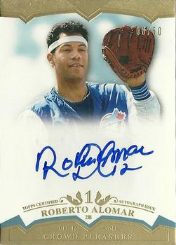 2011 Topps Tier One - Crowd Pleaser Autographs #CP-RA Roberto Alomar Front