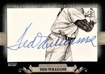2011 Topps Tier One - Cut Signatures #CS-TW Ted Williams Front