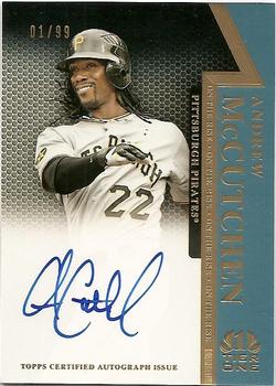 2011 Topps Tier One - On The Rise Autographs #OR-AM Andrew McCutchen Front