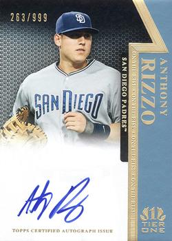 2011 Topps Tier One - On The Rise Autographs #OR-AR Anthony Rizzo Front