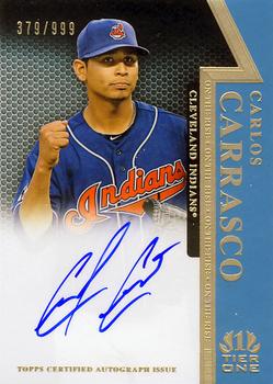 2011 Topps Tier One - On The Rise Autographs #OR-CC Carlos Carrasco Front