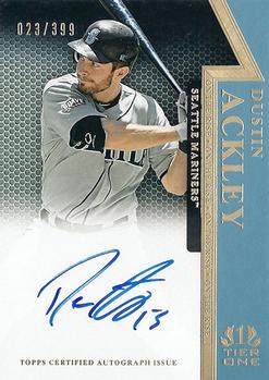 2011 Topps Tier One - On The Rise Autographs #OR-DA Dustin Ackley Front