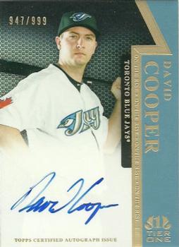 2011 Topps Tier One - On The Rise Autographs #OR-DC David Cooper Front