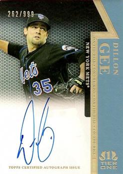 2011 Topps Tier One - On The Rise Autographs #OR-DGE Dillon Gee Front