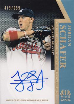 2011 Topps Tier One - On The Rise Autographs #OR-JS Jordan Schafer Front