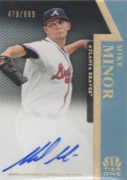 2011 Topps Tier One - On The Rise Autographs #OR-MM Mike Minor Front