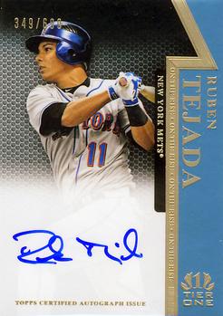 2011 Topps Tier One - On The Rise Autographs #OR-RT Ruben Tejada Front