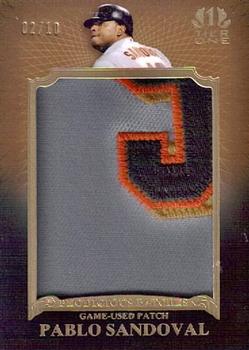 2011 Topps Tier One - Prodigious Patches #PP4 Pablo Sandoval Front