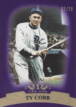 2011 Topps Tier One - Purple #5 Ty Cobb Front