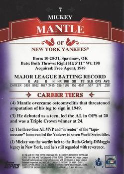 2011 Topps Tier One - Purple #7 Mickey Mantle Back
