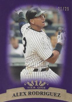 2011 Topps Tier One - Purple #13 Alex Rodriguez Front