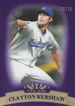 2011 Topps Tier One - Purple #18 Clayton Kershaw Front