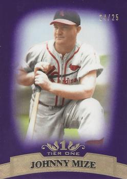 2011 Topps Tier One - Purple #30 Johnny Mize Front