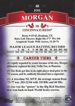 2011 Topps Tier One - Purple #48 Joe Morgan Back