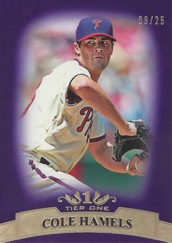 2011 Topps Tier One - Purple #52 Cole Hamels Front