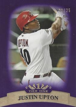 2011 Topps Tier One - Purple #74 Justin Upton Front