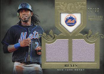 2011 Topps Tier One - Top Shelf Relics Dual #TSR24 Jose Reyes Front