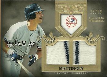 2011 Topps Tier One - Top Shelf Relics Dual #TSR43 Don Mattingly Front