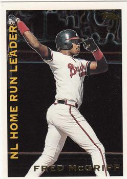 1995 Topps - League Leaders #LL34 Fred McGriff Front