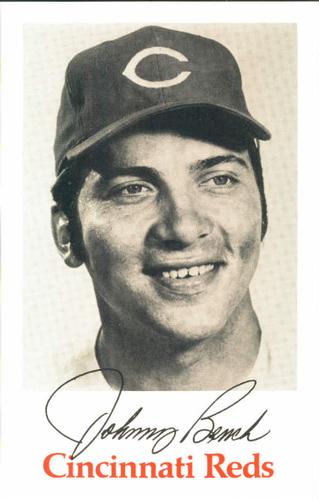 1970 Cincinnati Reds Photocards #NNO Johnny Bench Front