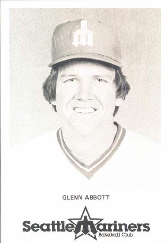 1979 Seattle Mariners Postcards #NNO Glenn Abbott Front