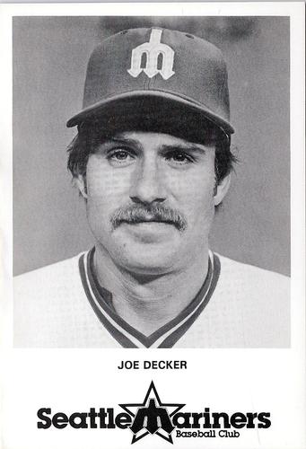 1979 Seattle Mariners Postcards #NNO Joe Decker Front