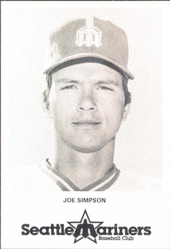1979 Seattle Mariners Postcards #NNO Joe Simpson Front