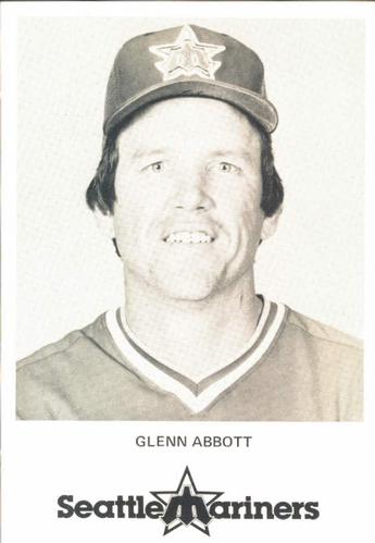 1982 Seattle Mariners Postcards #NNO Glenn Abbott Front